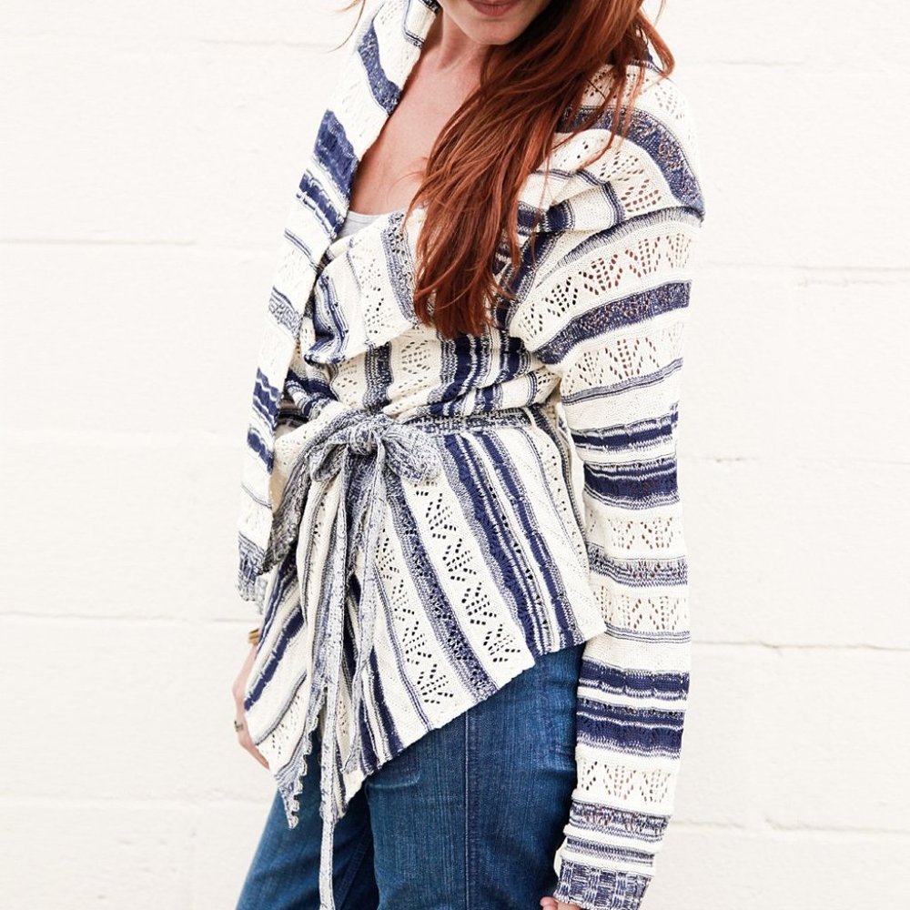 Goddis Mariner Meg Tie-Waist Open Cardigan | Size S-M